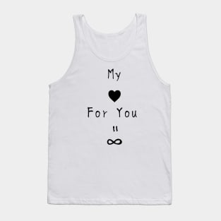 【Valentine's Day】My love for you is forever White ver. Tank Top
